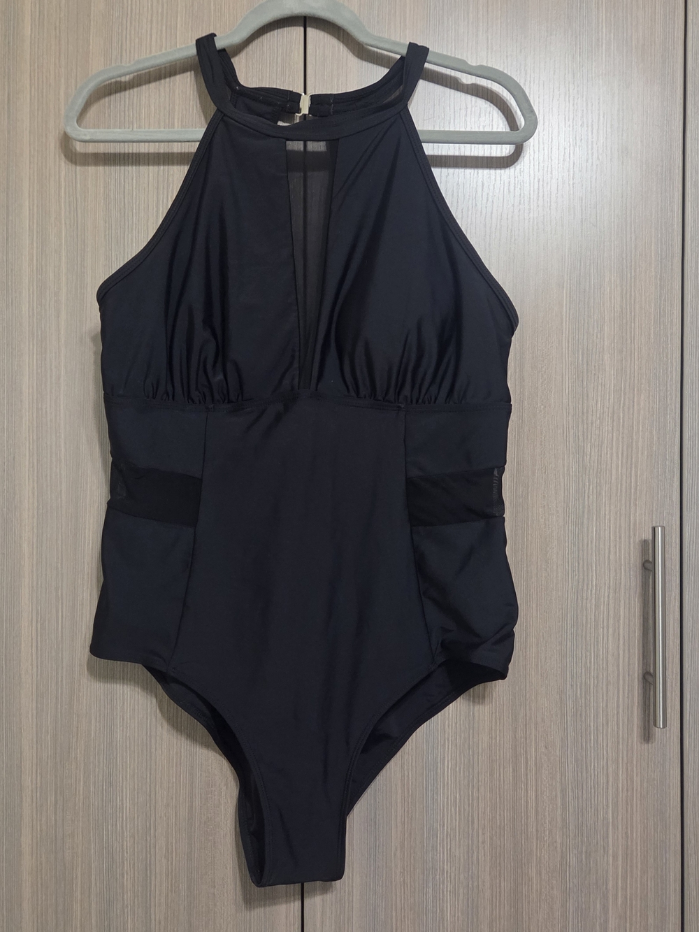 Classic High-Neck One-Piece Swimsuit